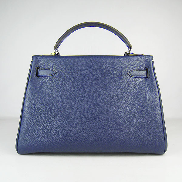 7A Replica Hermes Kelly 32cm Togo Leather Bag Dark Blue 6108 - Click Image to Close